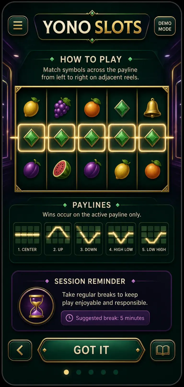 Yono Slots illustrative game guide preview; current app interface not verified